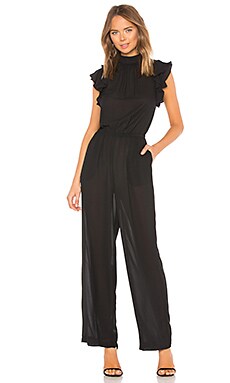 Bobi Strapless Jersey Jumpsuit in Dark Navy