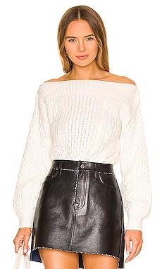Off Shoulder Cable Sweater 1. STATE $66 