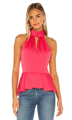 

Блузка smocked neck - 1. STATE, Розовый, Безрукавки