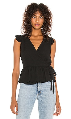 1 state ruffle sleeve top