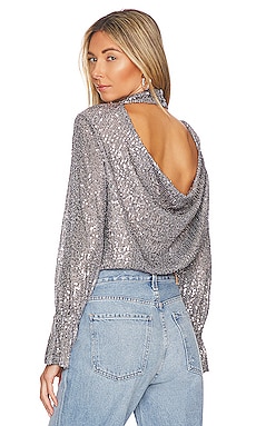 Sequin Drape Back Top 1. STATE