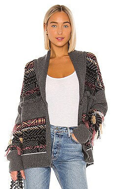 

Кардиган с бахромой felicity - 360CASHMERE, Серый, Кардиганы