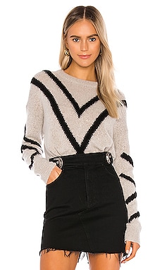 

Свитер с геопринтом paulina - 360CASHMERE, Беж, Вырез лодочкой