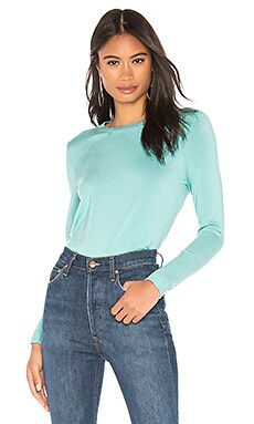 

Свитер classic crew - 525 america, Бирюзовый, Вырез лодочкой