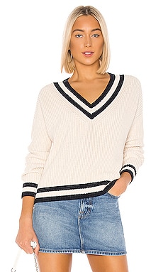 

Свитер varsity - 525 america, Белый, V-вырез