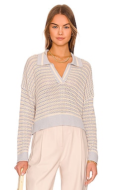 Stripe Polo Pullover Sweater 525 $118 
