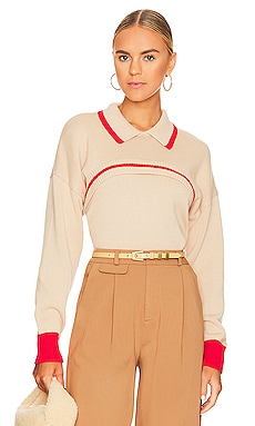 Product image of 525 Polo Tipped Shrug Pullover. Click to view full details