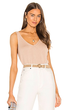 525 V-Neck Tank in Oat | REVOLVE