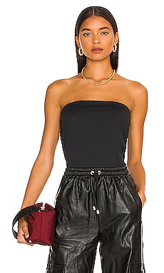 Faux Leather Strapless Bodysuit -  Canada