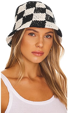 Crochet Checkered Bucket Hat 8 Other Reasons $38 