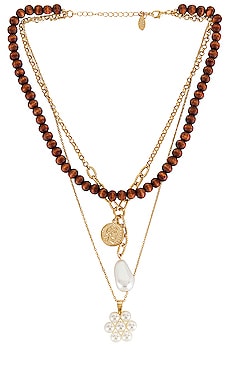 Happy Layered Necklace 8 Other Reasons $28 
