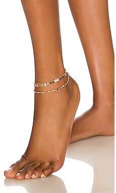 Product image of 8 Other Reasons Disc Anklet. Click to view full details