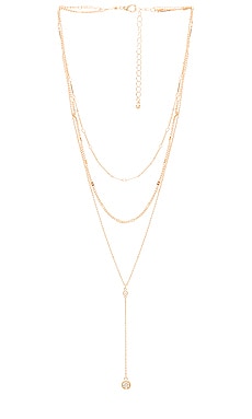 Sunburst Paperclip Necklace in Metallic Gold Size all. Revolve Damen Accessoires Schmuck Halsketten 