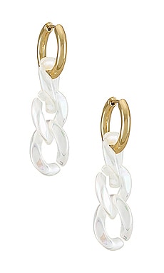 X REVOLVE Iridescent Link Hoops 8 Other Reasons $38 