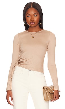 Kristy Ruched Long Sleeve Top ALL THE WAYS