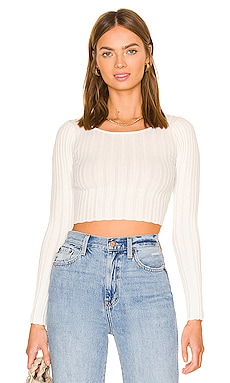 ALL THE WAYS Desirae Knit Top in White | REVOLVE