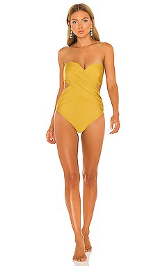 Strapless Cut Out One Piece ADRIANA DEGREAS $255 Collections
