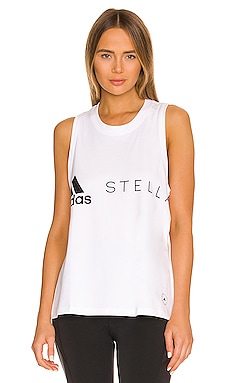 Product image of adidas by Stella McCartney 로고 탱크탑. Click to view full details