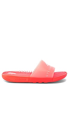 

Шлепанцы adissage - adidas by Stella McCartney, Розовый, Плоская подошва