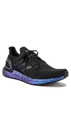 Adidas ultraboost 20 core 2025 black/core black/boost blue violet met