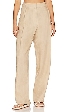 Product image of AEXAE Linen Highrise Trousers. Click to view full details