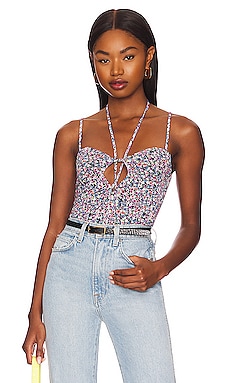 AFRM Rianne Bodysuit in Summer Multi Ditsy REVOLVE