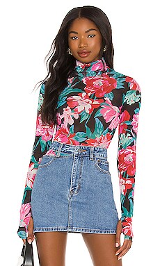 AFRM Zadie Top in Vintage Summer Floral | REVOLVE