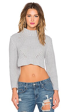 AGAIN Alaska Crop Sweater in Ice Blue | REVOLVE