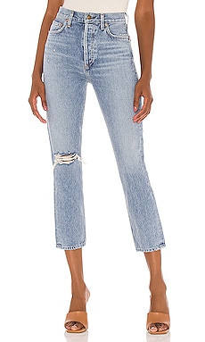 Revolve Women Clothing Jeans High Waisted Jeans Riley High Rise Straight Crop. 