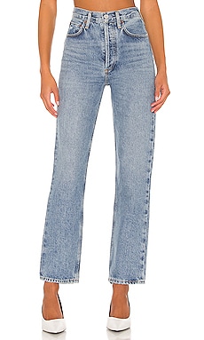 Product image of AGOLDE Jean de cintura ceñida de los años 90. Click to view full details