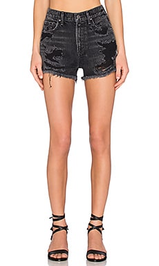 A Gold E Jaden High Rise Cut Off Short