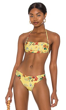 Vita Lake Orange Bikini Top, Agua Bendita