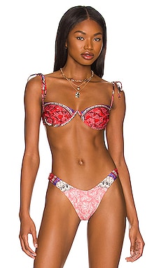 Donna Antiq Bikini Top Agua Bendita $120 