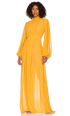 Andrea Iyamah Sade Cover Up Dress in Marigold | REVOLVE