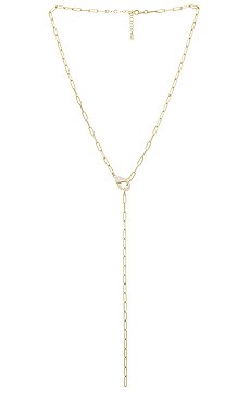Pave Clasp Link Lariat Necklace By Adina Eden $125 