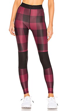 Nubyen Vigo High Rise Tie Up Legging in Black & Biscotti