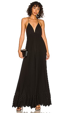 Alice and olivia store pleated jumpsuit