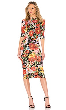 Alice and olivia 2024 delora fitted dress