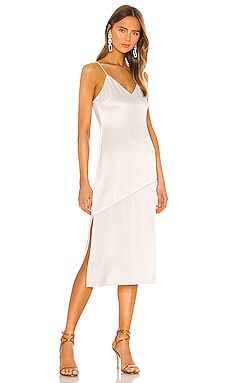 Alice + Olivia Kayla Seamed Slip Dress in Off White | REVOLVE