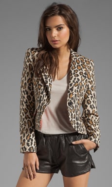 Alice and olivia leopard clearance jacket