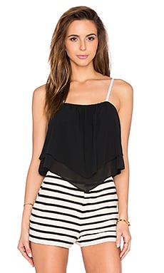 Alice + Olivia Castor Top in Black & Off White | REVOLVE