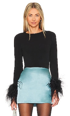 Delaina Feather Crop Top