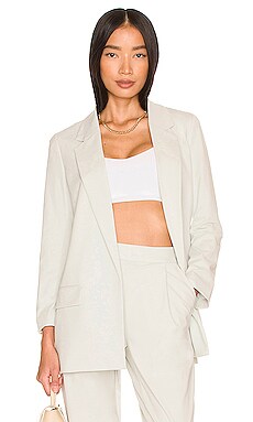 ALLSAINTS Aleida Jersey Blazer in Mint Green | REVOLVE