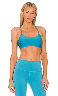 Womens Alo Yoga blue Airlift Intrigue Sports Bra