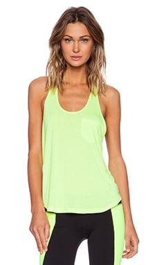 alo Extreme Racer Tank in Highlighter REVOLVE