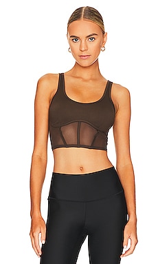 A Sexy Sports Bra: Alo Airbrush Mesh Corset Tank