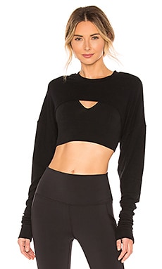 alo Extreme Long Sleeve Top in Black | REVOLVE
