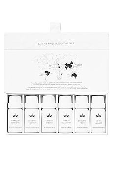 COLLECTION D'HUILES ESSENTIELLES ESSENTIAL OIL COLLECTION alo $75 