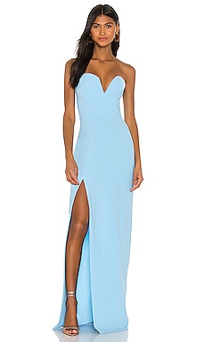Lillee Open Back Maxi Dress in Baby Blue. Revolve Women Clothing Dresses Maxi Dresses 