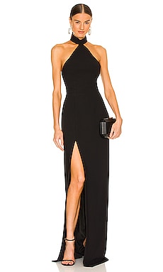 Tia Ring Gown in Black. Revolve Women Clothing Dresses Evening dresses 